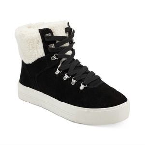 NIB Marc Fisher Daire Faux Fur Shearling Sneakers